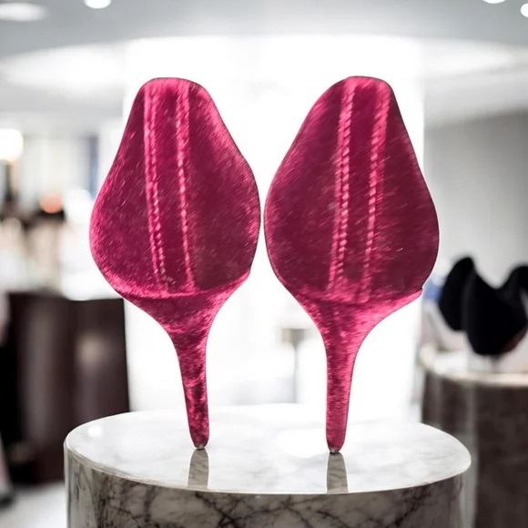 Schultz Lou Velvet Stiletto Heels sz 9 1/2 - Picture 2 of 4